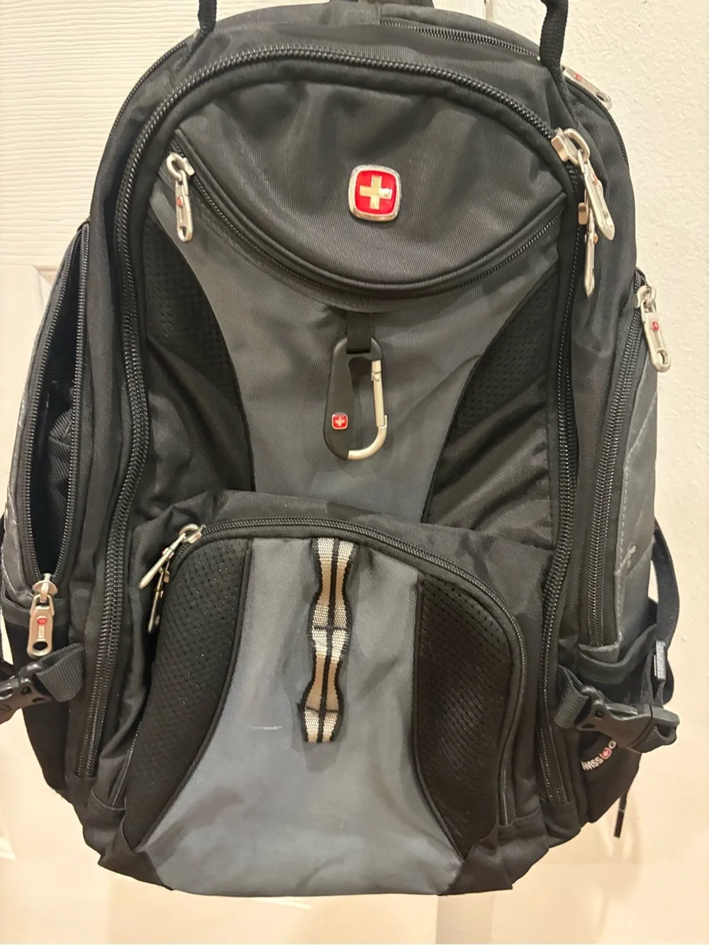 SwissGear Black and Gray Laptop Backpack with Organizer